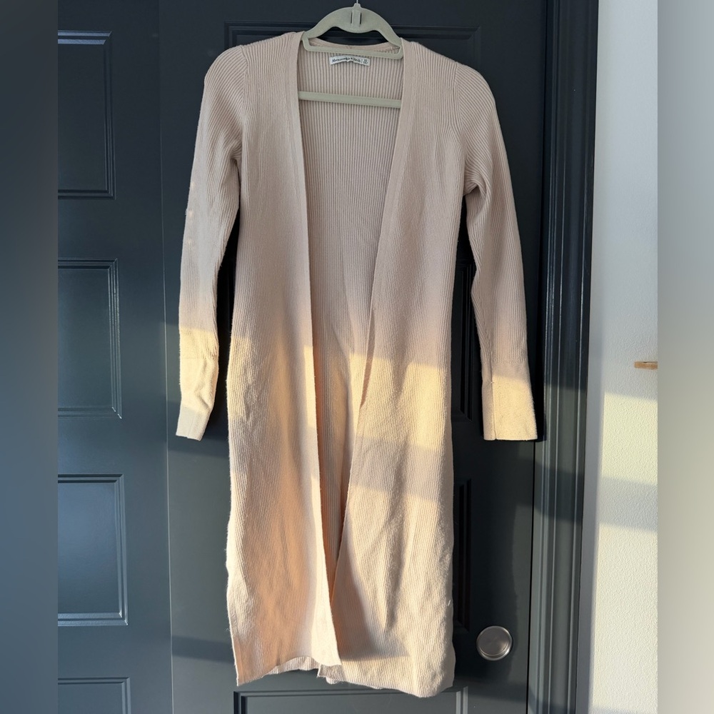 Abercrombie open-front duster cardigan